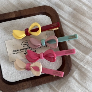 Bunte Haarklammern aus Acetat mit Schleifen-Design für Frauen und Mädchen