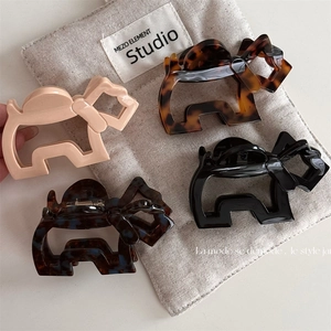 Koreaanse Schattige Hondenvorm Gemengde Materialen Haarklem Cartoon Holle Dierlijke Haarspeld Voor Vrouwen Dagelijkse Mode Accessoires
