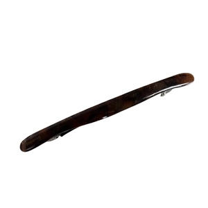 Barrette à cheveux minimaliste en acétate écaille de tortue avec clip en métal