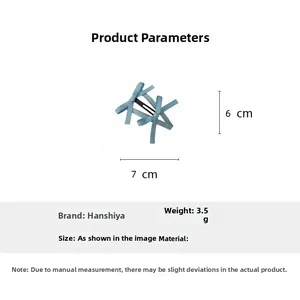 Specifiche dettagliate delle dimensioni per fermaglio a fiocco azzurro 7cm x 6cm