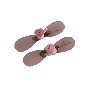 Set di fermagli per capelli con rose rosa e design floreale romantico per ragazze