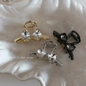 Mini Rhinestone Butterfly Bow Hair Claw Clips Alloy Metal Small Hairpin Side Fringe Clips For Women Hair Accessories