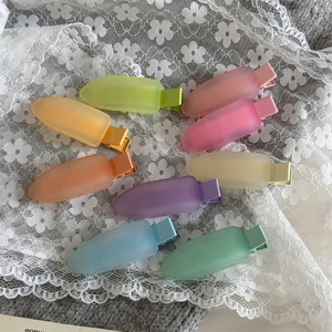 Lot de 8 barrettes à cheveux mates colorées pour filles dans divers tons de pastel