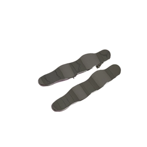Barrettes à cheveux Y2K en métal ondulé avec finition polie miroir en gris anthracite