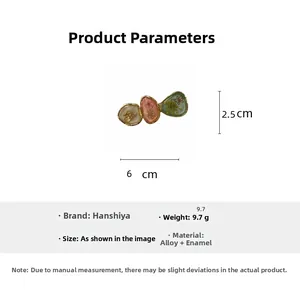 Detailed size specifications for vintage dried flower resin hair clip measuring 6x2.5cm