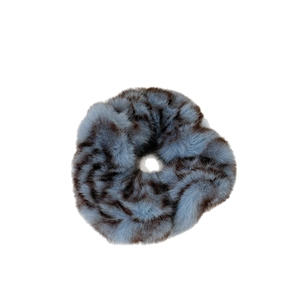 Chouchou en peluche à imprimé léopard haute élasticité pour coiffures d'automne et d'hiver