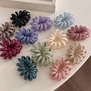 Elastici per Capelli a Cavo Telefonico a Spirale Colorati in Stile Coreano Fasce per Capelli in Resina ad Alta Elasticità