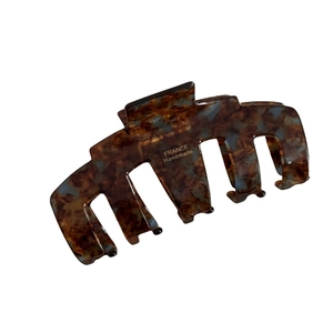 Retro acetate hair claw clip with tortoise shell pattern for women styling