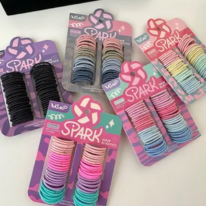 High Elastic Colorful Hair Ties Ponytail Holders For Kids Baby Girls Sweet Macaron Tones Basic Rubber Bands Hair Accessories