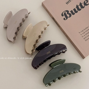 Pinza per Capelli in Acetato Stile Francese Minimalista a Forma di Ventaglio Clip a Squalo Grande Accessori per Capelli