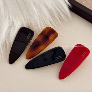 Fermaglio per Capelli a Goccia in Acetato Stile Francese per Donna Clip Laterale Minimalista a Becco d'Anatra Accessori per Capelli