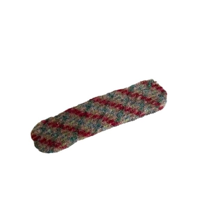 Barrette à cheveux rétro à carreaux rouges et verts en tissu pour femme en hiver
