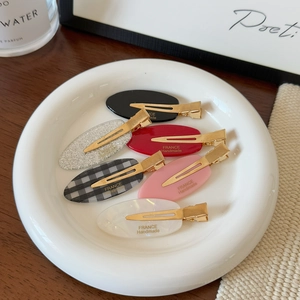 Elegant 6-piece leaf-shaped seamless hair clips in multiple colors for women