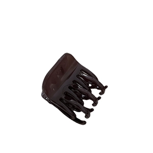 Pince à cheveux élégante en acétate marron foncé pour accessoires de coiffure femme