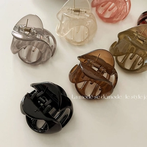 Korean Style Jelly Color Transparent Hair Claw Clips Resin Geometric Large Shark Clips For Women Daily Hair Accessories
