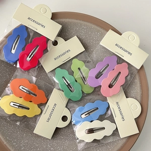 Lot de barrettes à cheveux ondulées aux couleurs mates assorties pour filles et femmes