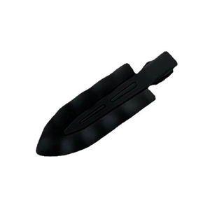 Matte black creaseless hair clips for makeup styling and sectioning with duckbill design