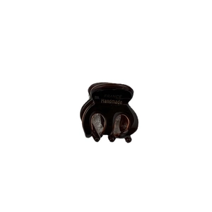 Elegant tortoiseshell acetate hair claw clip for women, handmade in France style