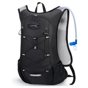 Lightweight Polyester Cycling Hydration Backpack Outdoor Hiking Trekking Bag With Helmet Carry System Reflective Strips For Men Women