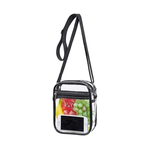 Clear PVC TPU Crossbody Bag For Women Men Waterproof Transparent Shoulder Bag For Stadium Concert Sporting Events Beach