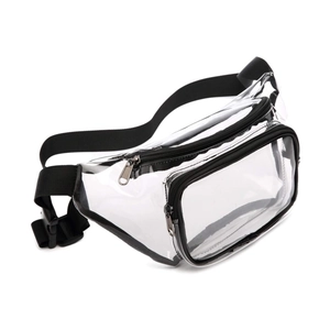 Marsupio Trasparente in PVC Impermeabile Con Tracolla Regolabile Arcobaleno Per Outdoor Stadio Viaggio Sport Donna