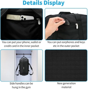14 inch mini gym bag for fitness and travel with durable fabric and multiple pockets