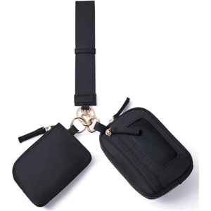 Modular Waterproof Nylon Coin Purse Set With Wrist Strap RFID Blocking Mini Wallet Card Holder Travel Pouch For Women Men