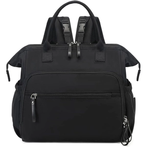Waterproof Oxford Cloth Diaper Backpack Large Capacity Travel Bag With Stroller Straps For Women Multi-functional Mommy Bag