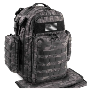 Große Kapazität Camouflage Taktischer Rucksack Wasserdicht Multifunktionale Wickeltasche Outdoor Wandern Reisen Tagesrucksack