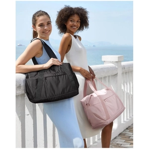 Large capacity insulated camping cooler bags in black and pink for outdoor travel