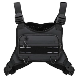 Men Tactical Chest Rig Bag Oxford Cloth Waterproof Outdoor Sports Cycling Functional Vest Bag For Hiking Travel