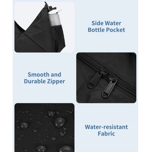Sac de sport étanche avec poche latérale et double fermeture éclair pour tapis de yoga