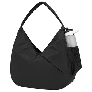 Grand Sac à Épaule Yoga Puffer pour Femme Imperméable Matelassé Demi-Lune Sac Sous le Bras pour Sport Gym Voyage