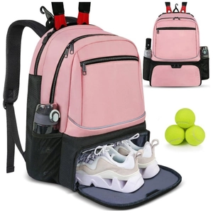 Zaino da Tennis in Poliestere ad Ampia Capacità per Uomo e Donna Borsa Sportiva Con Scomparto Scarpe Separato e Porta Racchetta