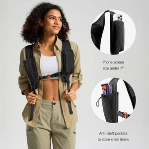 Zaino gilet da trekking leggero e traspirante con tasche portaoggetti per sport all'aperto