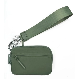 Waterproof Nylon Mini Coin Purse For Women Men Small Wallet With Wristband Card Holder Keychain Storage Bag For Daily Use