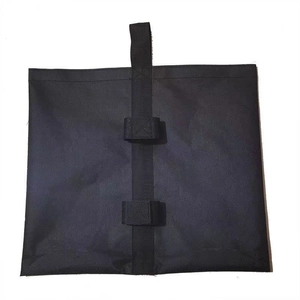 Durable black nylon weight bag for outdoor tents and sunshade umbrellas fixing
