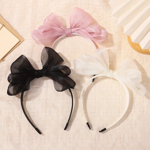 Mädchen Große Schleife Haarreif Feenhaft Kinder Spitze Blumenmuster Haarband Süße Haarschmuck Für Party Alltag