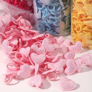 Élastiques à Cheveux Mignons pour Enfants Paillettes Cœur Couronne Étoile Bandeaux Élastiques pour Bébés Filles
