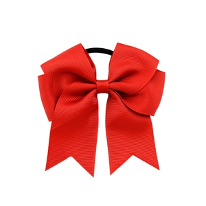 Large 9cm red chiffon lotus hair clip with wavy layers for girls daily wear