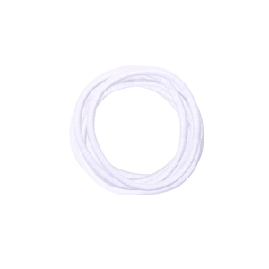 Elastic white hair ties with woven texture for girls' DIY hair styling accessories