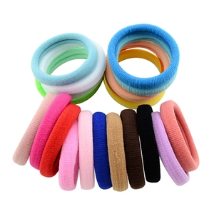Colorful seamless high-elastic hair ties set in assorted vibrant candy colors for girls
