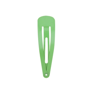 5cm light green matte paint metal snap clip in classic water drop shape for girls