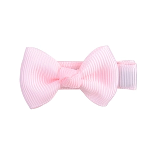 Lazo para el pelo de cinta de grosgrain rosa con textura acanalada para niñas