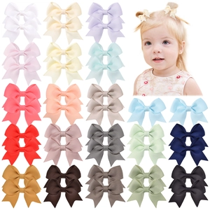 Kinder Mini Schleifen Haarspangen Ripsband Handgefertigt Einfarbig Kleine Haarspangen Kleinkind Baby Mädchen Mode Haarschmuck