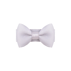 Barrette nœud papillon en ruban gros-grain lavande de 3cm pour enfants et animaux