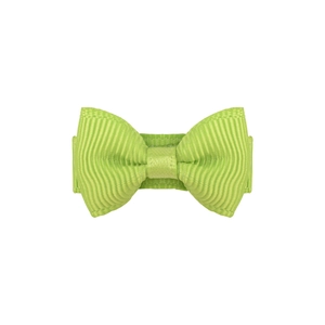 Détail du nœud papillon 3cm en ruban gros-grain vert fluo pour enfants et animaux