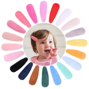 Sweet Kids Morandi Color Plush BB Hair Clips Handmade Wave Edge Snap Clips For Girls Cute Daily Hair Accessories