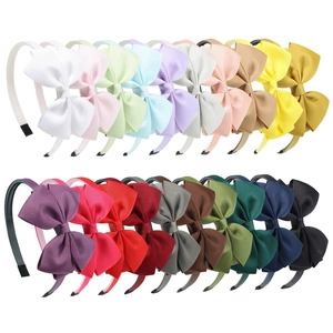 Handgefertigt Polyester Ripsband Große Schleife Haarreif Für Mädchen Süß Rutschfest Prinzessin Kopfschmuck Kinder Täglich Party Haarschmuck
