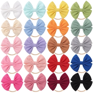 Baby Bow Headband Soft Waffle Texture Hairbands For Girls Elastic Nylon Seamless Infant Toddler Hair Accessories Gift